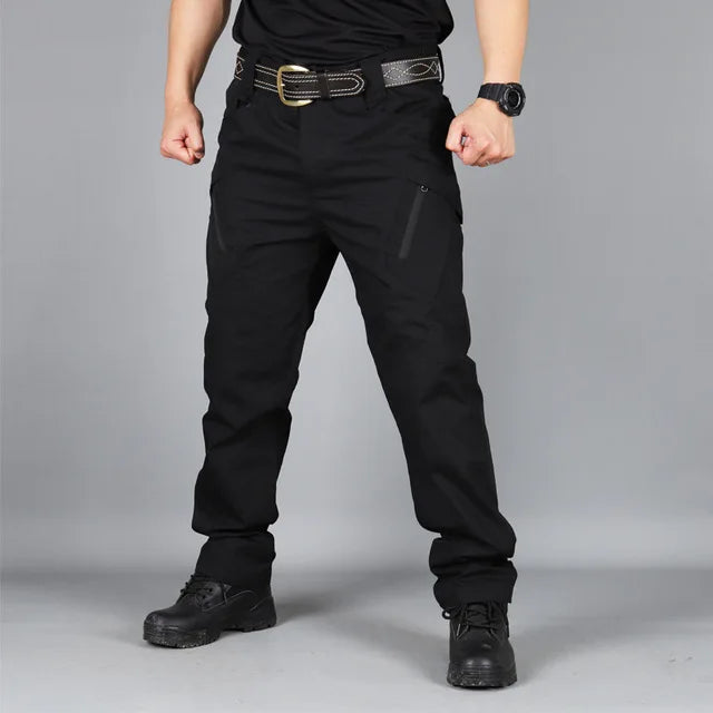 Men  Tactical Pants Waterproof Cargo Pants Men Breathable Outdoors Solid Color Combat Long Trousers Work Joggers S-6XL