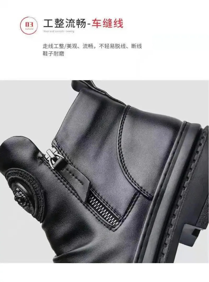 2025 New British Style Men's Short Boots Chelsea Boots for Men Business Men Dress Shoes Casual High-top Boot Men Platform Boots
