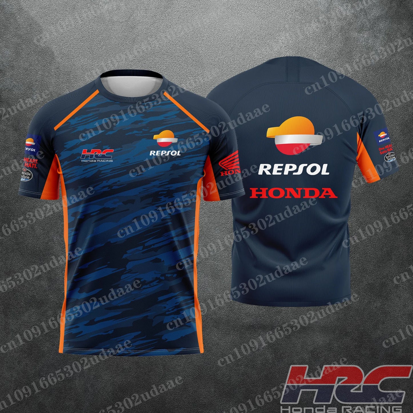 2025 New Repsol Honda Logo Racing Team HRC Racing Team Uniform Motorcycle Men's and Women's Outdoor Sports T-shirt