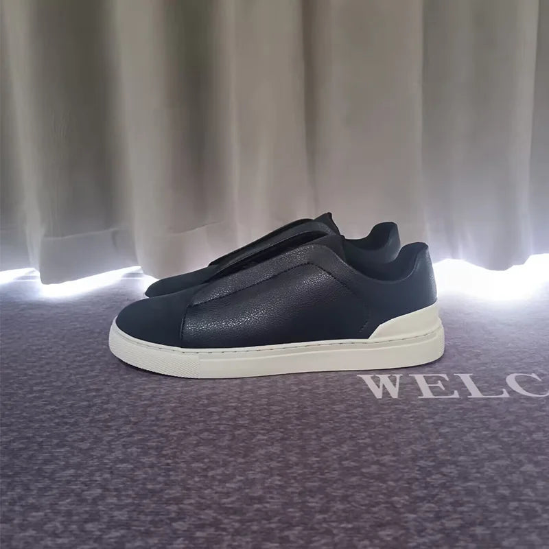 Men's Shoes Luxury Artificial Leather Casual Designer Fashion Outdoor Trekking Moccasins Loafers Sneakers For Men Trends 2025