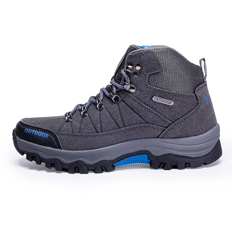 High-top Boots Men Outdoor Anti-slip Thick-soled Comfortable Ankle Boots Men Breathable Shock-absorbing Casual Hiking Shoes Men