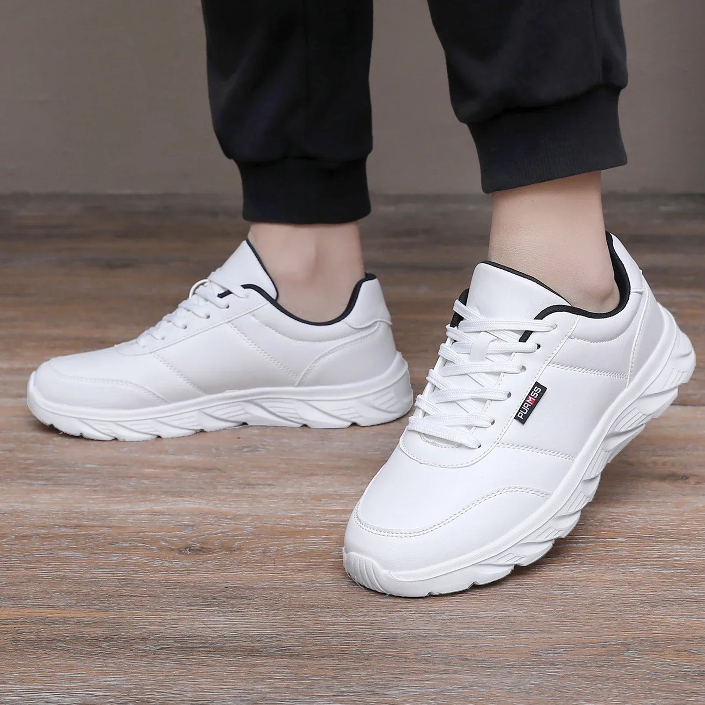 2025 Men Shoes Spring Autumn Waterproof Walking Sneakers Leisure Male Leather Sports Shoes Non-Slip Footwear