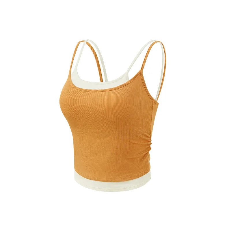 Yoga Tank Tops Built In Bra Women Backless Gym Top Yoga Clothing Sleeveless Shirts Workout Outfits Yoga Tank Tops Sports Vest