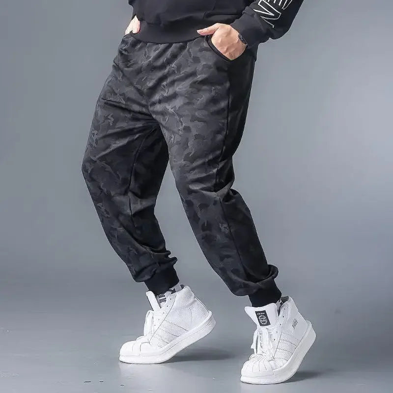 Camouflage Loose-Fit Casual Pants For Men Trendy Brand Summer Thin Style Plus Size Sports Pants Fashionable Male Wear