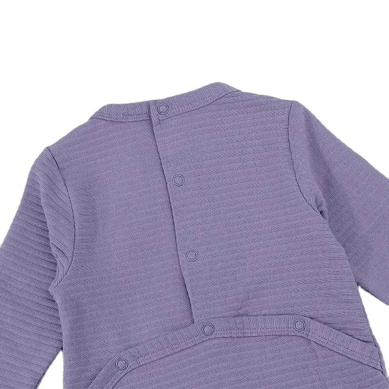 Baby romper elegant outfit winter ribbed pajamas baby overalls contrast pocket boy girls clothes footies baby autumn clothes