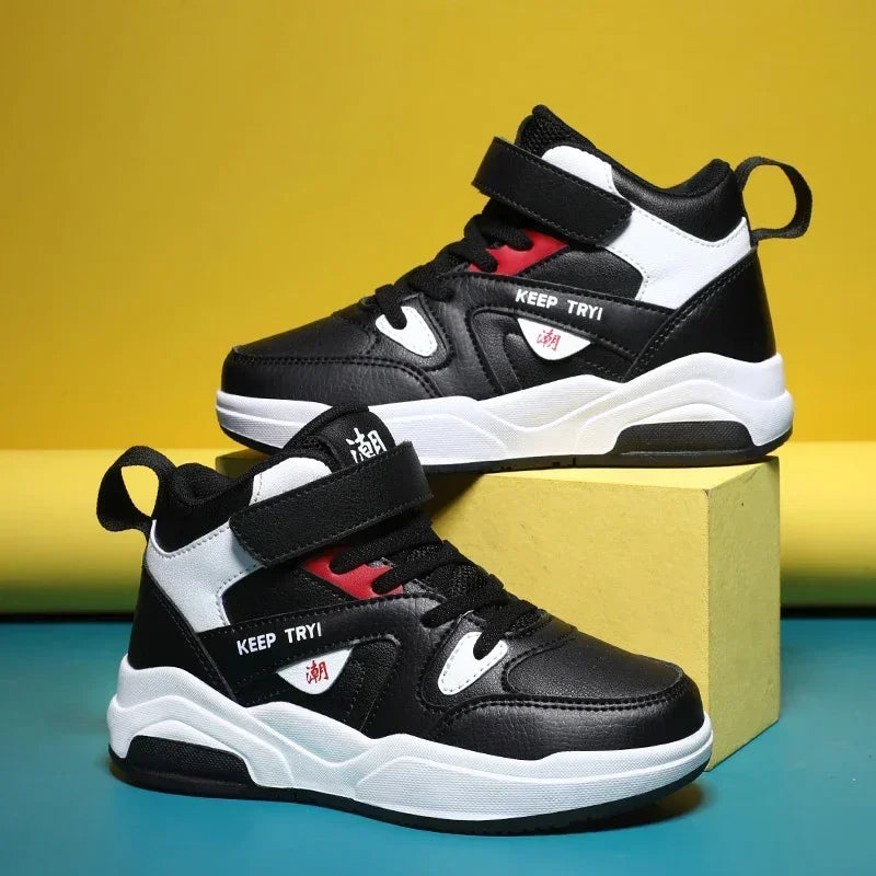 2025 Autumn Children Sneaker Boys Shoes Girls High Top Skateboard Shoes Kids Walking Sports Tennis Shoes for Boy  kids shoes