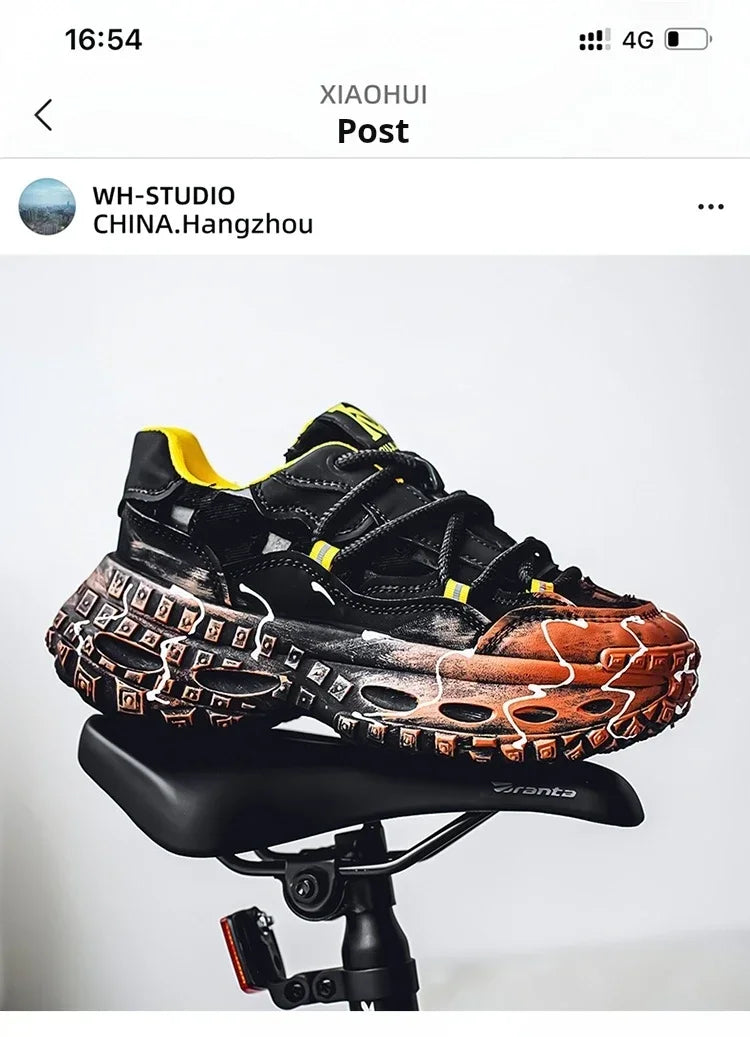 Men's Casual Shoes 2025 Shockproof Comfortable Outdoor Running Fitness Training Exercise Sneakers Size 39-44 Hot Sale Retro