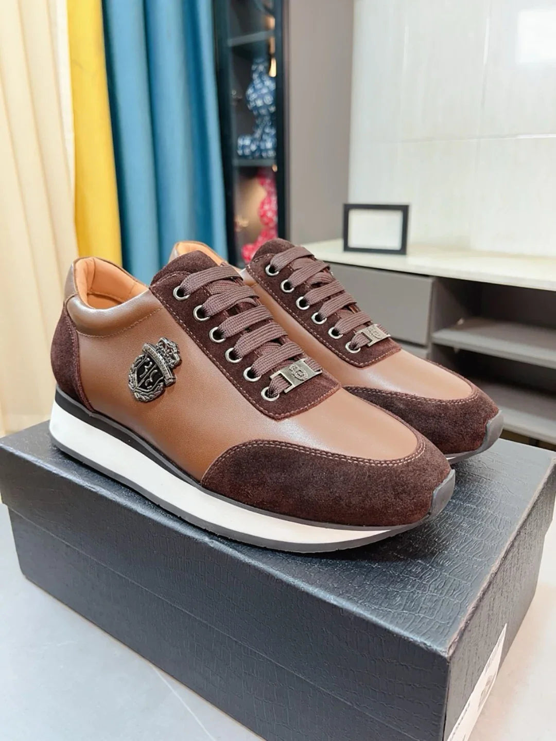 BILLIONAIRE BLLIYOSS Shoes for men Sports Shoes 2025 New Fashion Comfort High Quality Outdoors European Big size 38-45 Old Money