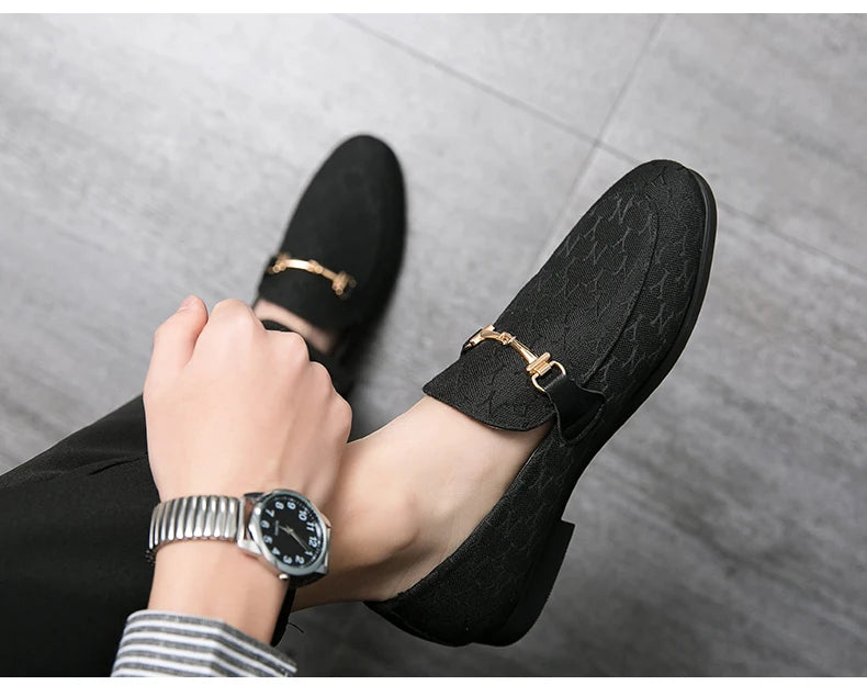 2025 Classic Luxury Man Moccasin Shoes Fashion Designer Men Loafers Comfortable Flat Shoes Slip On Casual Dress Shoes For Men