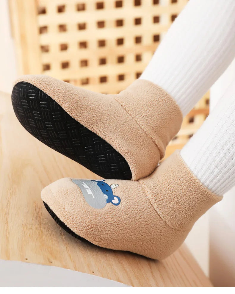 Baby Socks Shoes Infant Cute Cartoon Kids Boy Shoes Soft Rubber Sole Child Floor Sneaker BeBe Booties Toddler Girls First Walker