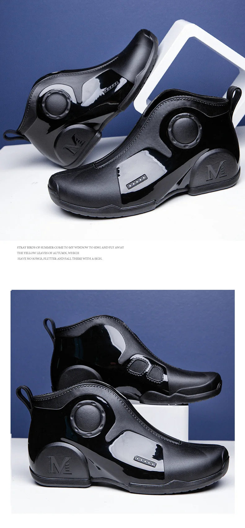 Motorcycle Boots Men Waterproof Riding Off-road Reflective Breathable Comfortable High Quality Wear-resistant Fishing Water Shoe