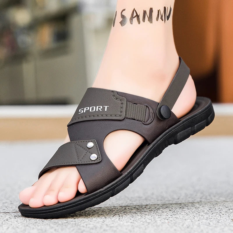 Classics Men's Sandals Summer Anti Slip Casual Beach Slippers Comfort Soft Soled Home Slides Lightweight Clogs Shoes Flat Shoes