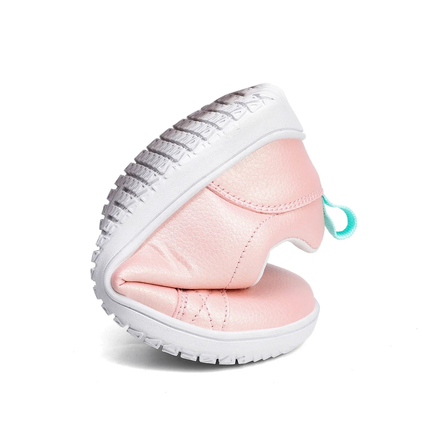 Kids Barefoot Shoes Boys Girls Wide Toe Minimalist Fashion Sneakers Lightweight Hook Loop Artificial Leather Walking Flats