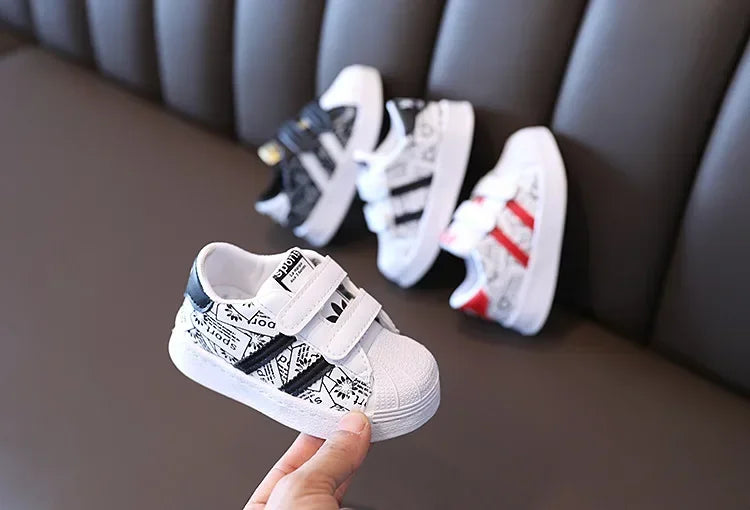 Kids Shoes for Baby Girls and Boys Anti-slip Soft Rubber Bottom Baby Sneaker Casual Flat Shoes Children Size 21-30