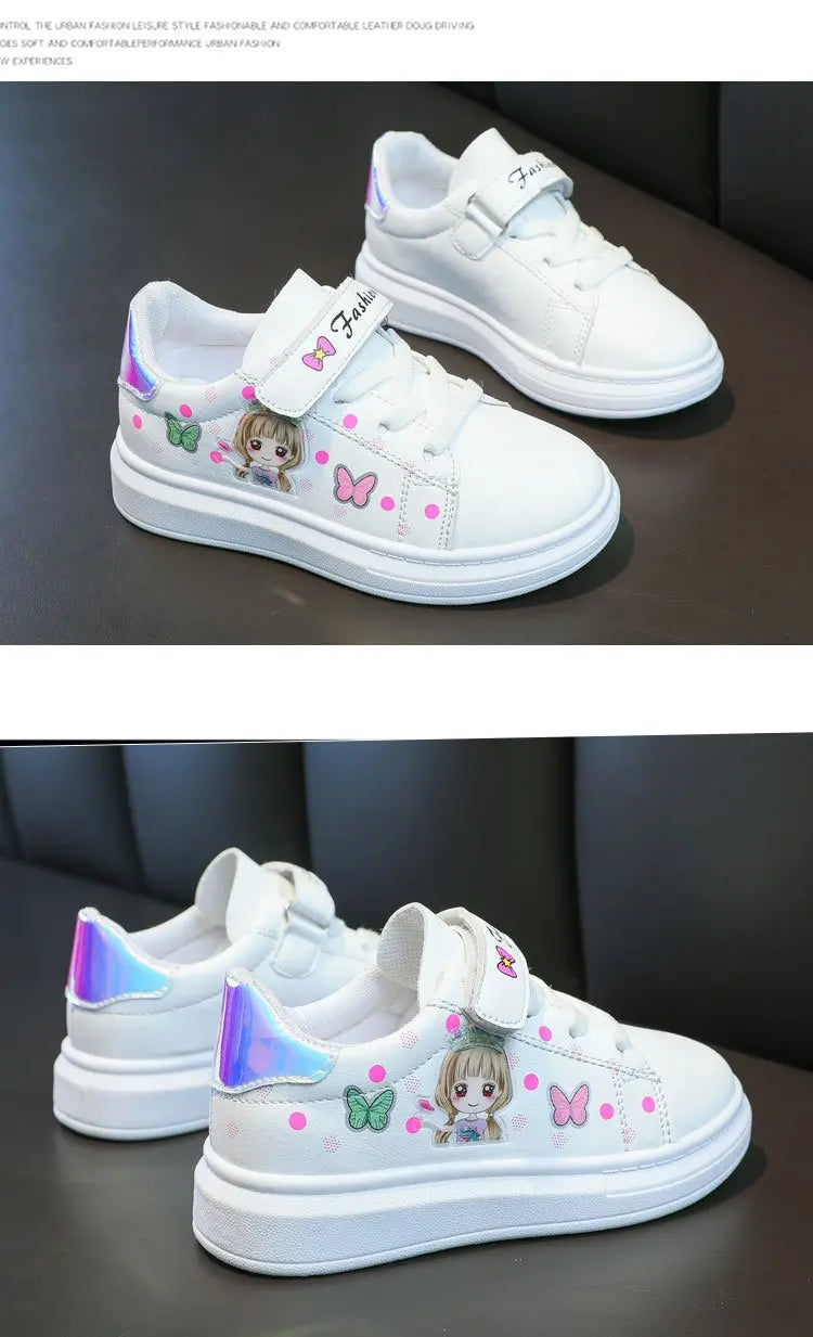 zapatillas Kid Shoe Kid Casual Shoe Spring 2023 New Kid sneakers Shoes Leather Upper Girl Shoe Kid Small White Shoes Board Shoes
