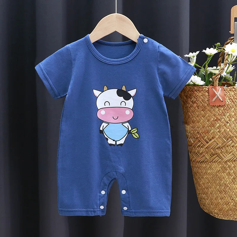 Summer Romper Baby Girls Clothes Cotton Short Sleeved Jumpsuit Newborn Baby Boy Clothes Bodysuit For Newborns