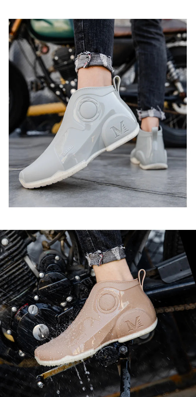 Motorcycle Boots Men Waterproof Riding Off-road Reflective Breathable Comfortable High Quality Wear-resistant Fishing Water Shoe