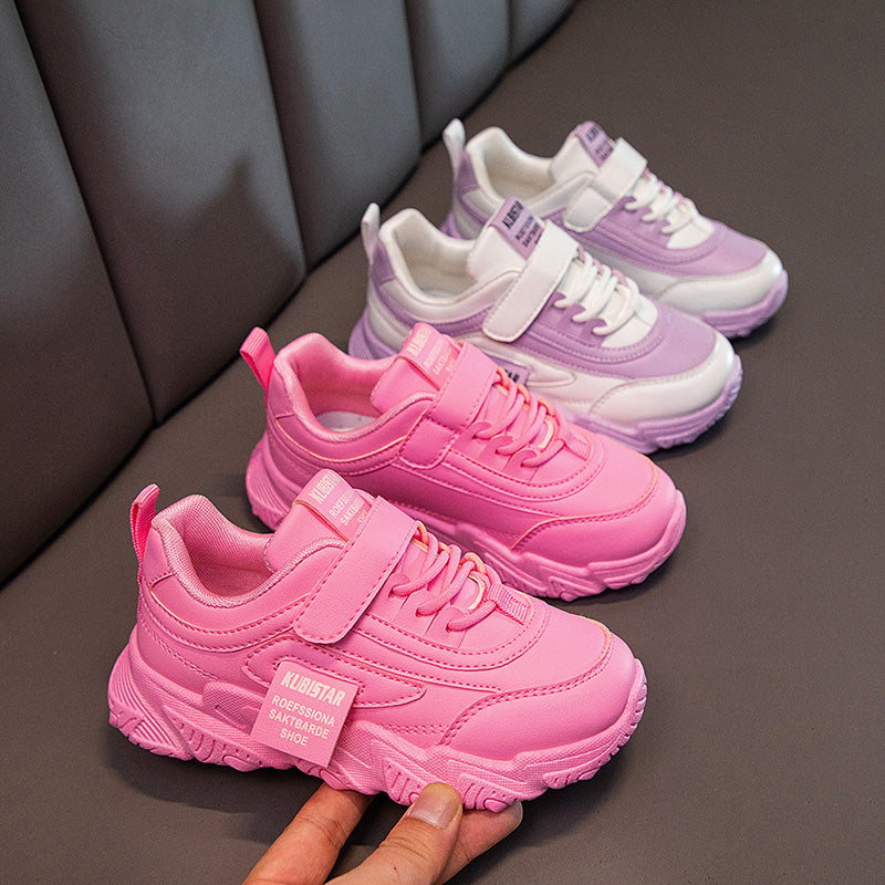 Kids Sports Shoes for Girls Boys Children Running Sneakers PU Soft School Casual Shoes Classic Fashion Anti-skid Spring Autumn