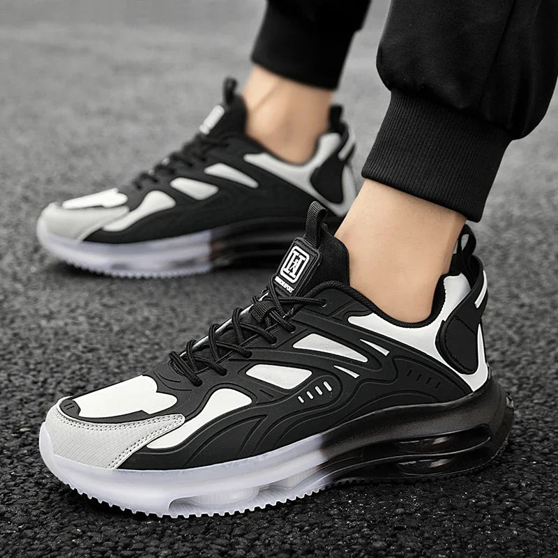 Men Shoes 2025 Casual Walk Air Cushion Marathon Breathable Lightweight Women's Comfortable Athletic Nonskid Sneakers