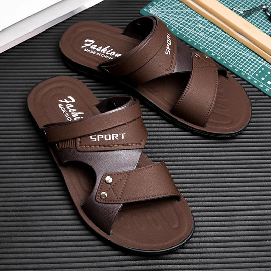 Classics Men's Sandals Summer Anti Slip Casual Beach Slippers Comfort Soft Soled Home Slides Lightweight Clogs Shoes Flat Shoes