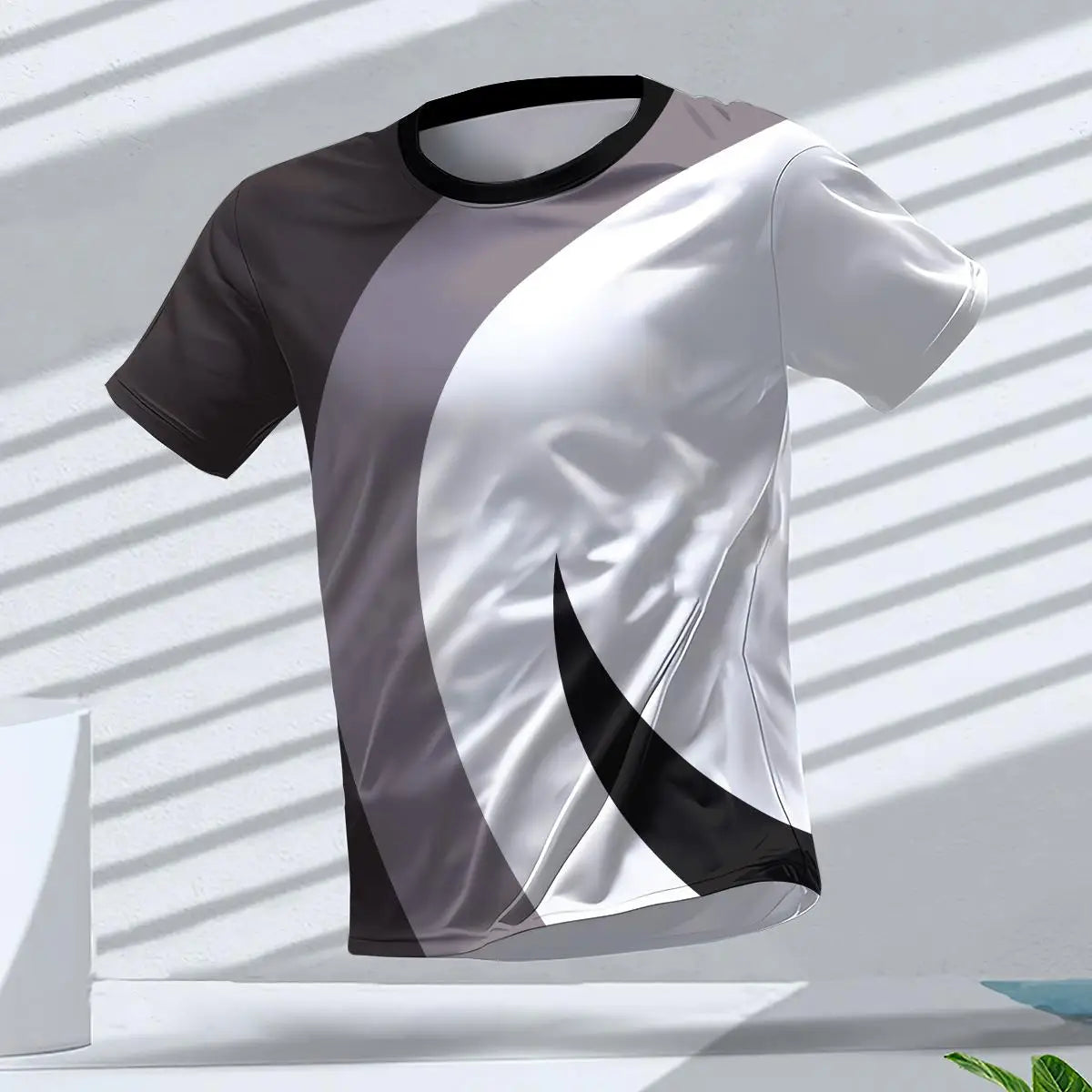 Summer Quick Dry Breathable Men's T Shirt Outdoor Run Fitness Sports Short Sleeve Tees Casual O-neck Oversized T-shirt Daily Top