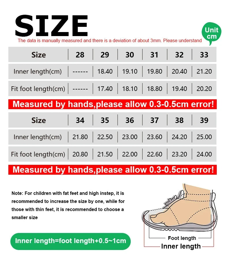 Children Sneaker Boys Casual Shoes Leather Student Walking Shoes Kids Non-slip Lightweight Girls Sports Running Tennis Footwear