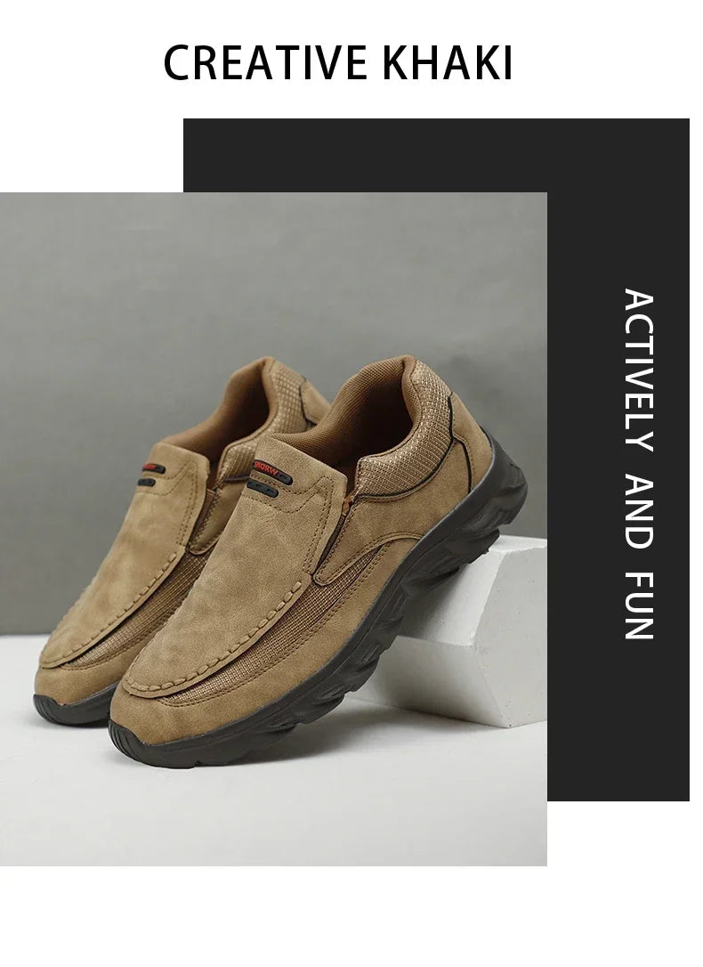 Walking Shoes for Men Loafers Sneakers New Fashion Handmade Retro Leisure Loafers Shoes Zapatos Casuales Hombres Men Shoes