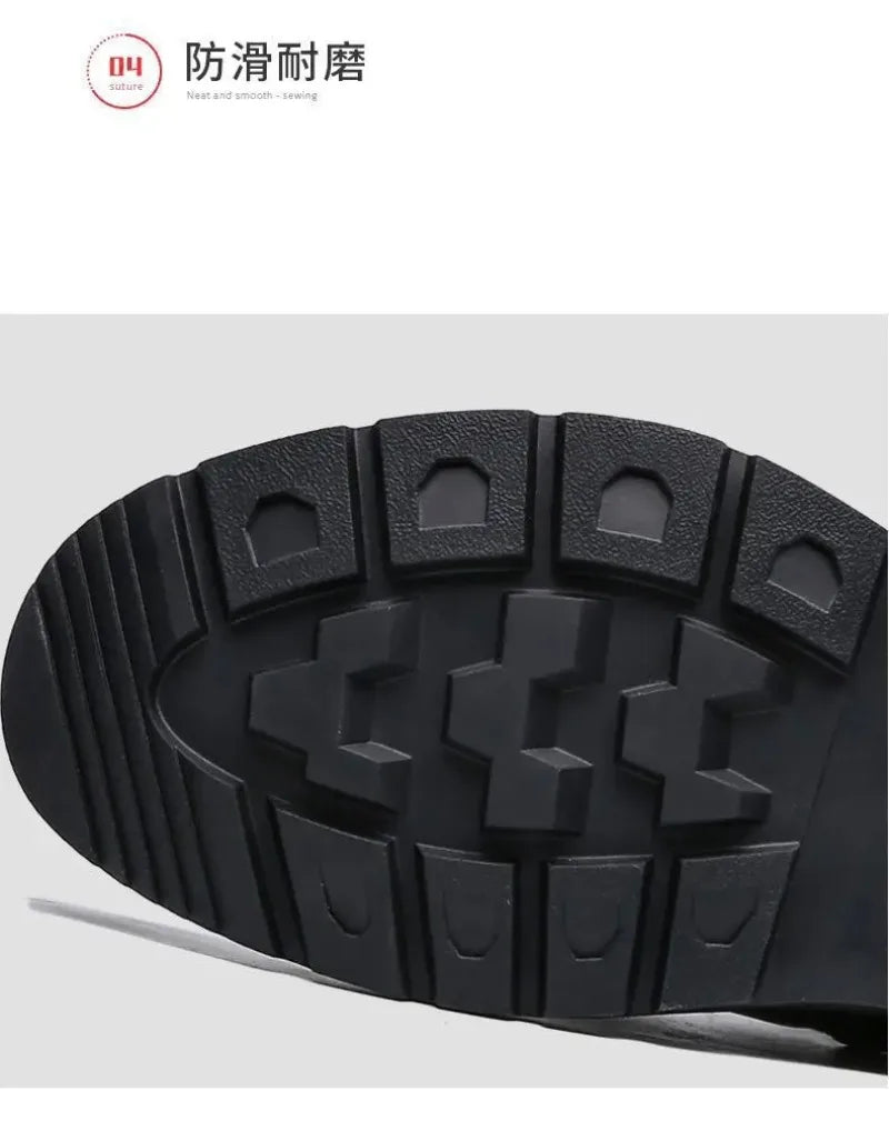 2025 New British Style Men's Short Boots Chelsea Boots for Men Business Men Dress Shoes Casual High-top Boot Men Platform Boots