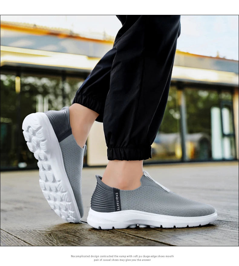 2025 Men's Walking Shoes Summer Fashion Casual Sneakers Outdoor Breathable Slip-on Comfortable Mans Shoes Zapatos Para Hombres