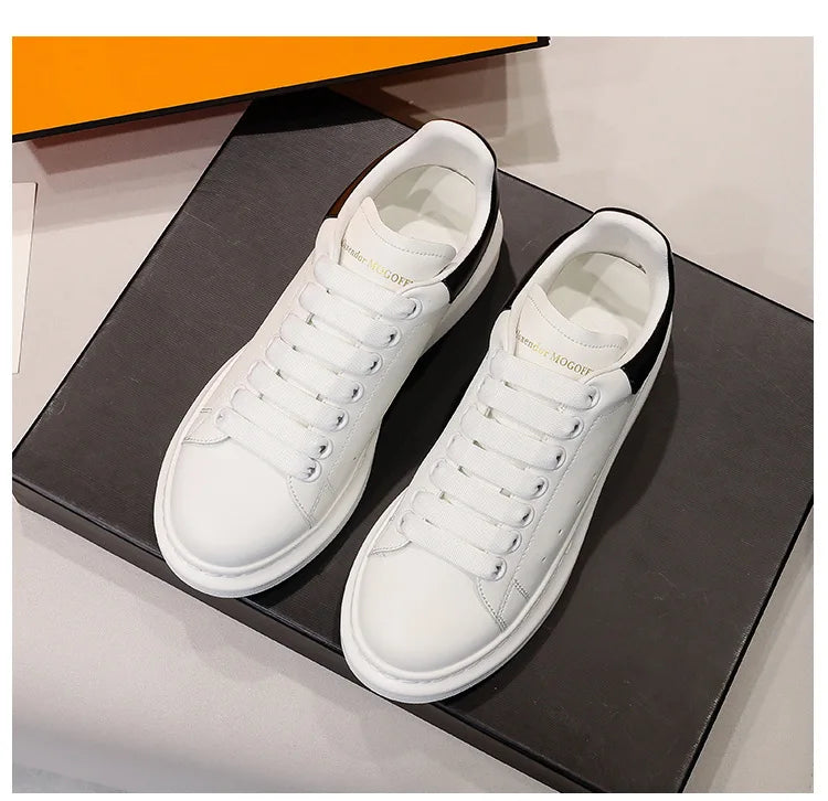 2024 Classic Leisure Sports Sneakers Height Increasing Lovers With Men's and Women's Thick Bottom fFlat Lace-up Waterproof Shoes