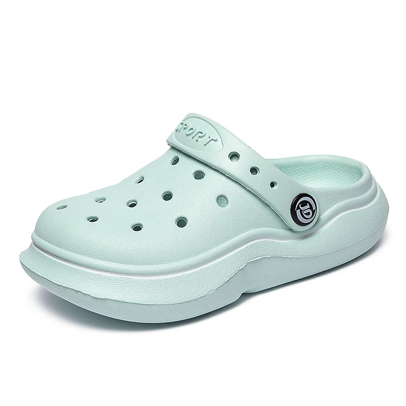 Children Sandals Anti Skid Clogs Boys Girls Summer Hole Water Toddler Shoes Baby Mules Rubber Kids Garden Beach Flats Slippers