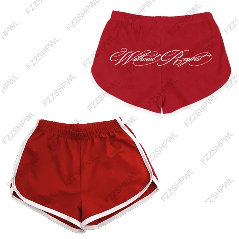 Y2K Shorts Grunge Goth Hip Hop Harajuku Letter Print Vintage Hot pants Streetwear High street Chic Casual Cleanfit Y2k Panties