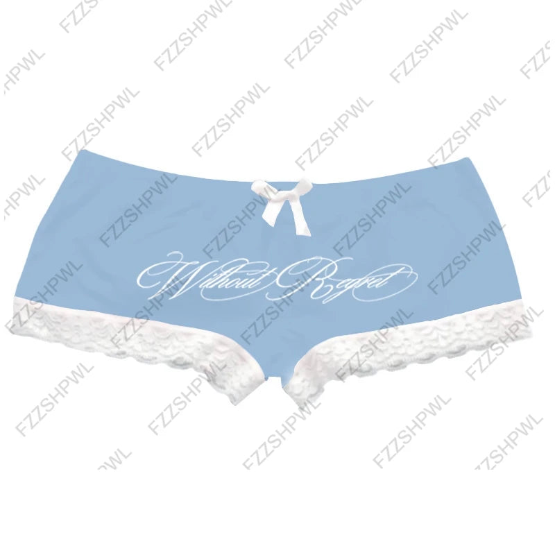 Y2K Shorts Grunge Goth Hip Hop Harajuku Letter Print Vintage Hot pants Streetwear High street Chic Casual Cleanfit Y2k Panties