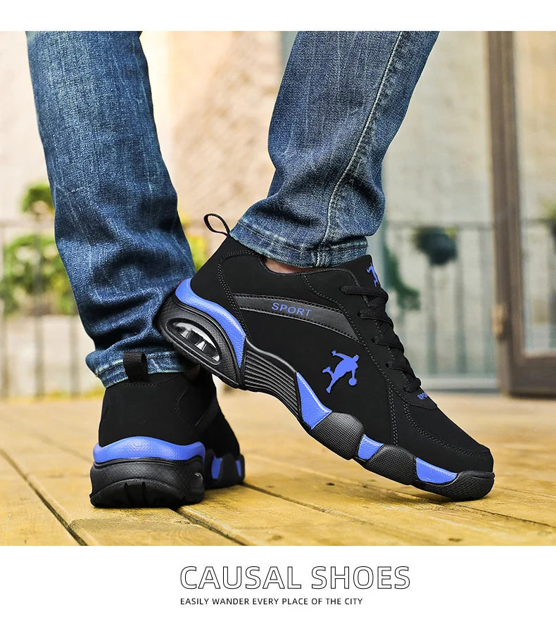 Men's Sneakers 2025 New Men Shoes Outdoor Waterproof Sneakers Non Slip Comfortable Walking Black Sports Shoes for Men