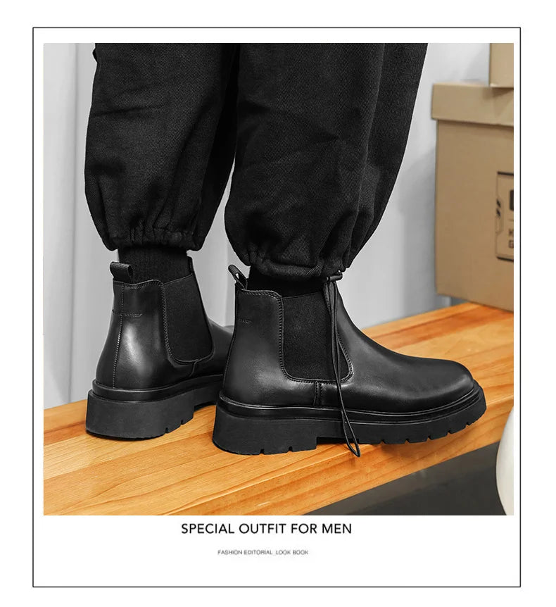 Boots Men Shoes Casual Shoes Classics Ankle Boots High Slip on  Office  Ventilate  Versatile Motorcycle