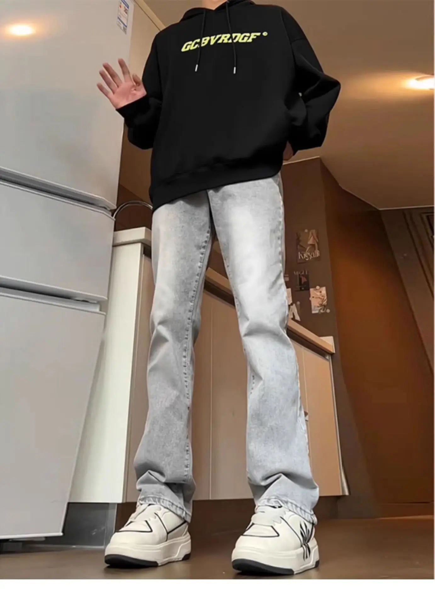 Straight Jeans Men's Spring and Autumn Slim Fit Slim and Loose Trousers