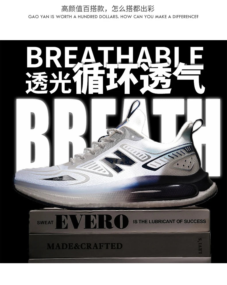 Sports Shoes for Men Mesh Breathable Comfortable Outdoor Sports Trendy Lace-up Sneakers 2025 New Casual Running Shoes for Man