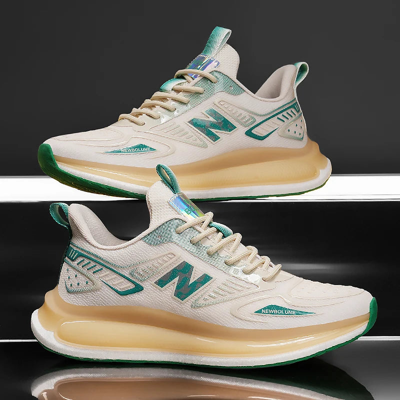 Sports Shoes for Men Mesh Breathable Comfortable Outdoor Sports Trendy Lace-up Sneakers 2025 New Casual Running Shoes for Man