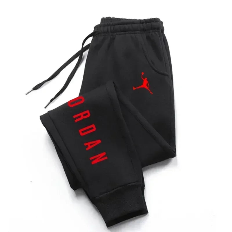 New all-season casual men's sweatpants, men's sporty and fashionable long pants, high-quality printed casual sporty sweatpants