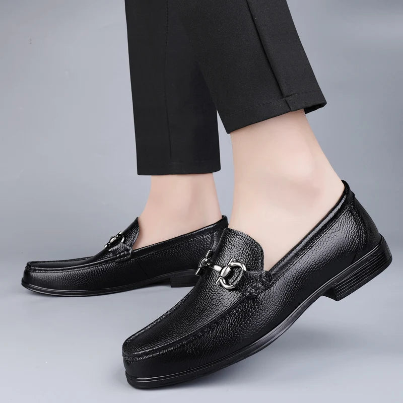 British Style Men's Casual Loafers Fashionable Retro Slip-On Driving Shoes Spring Summer Korean Version Bean Bean Shoes for Men