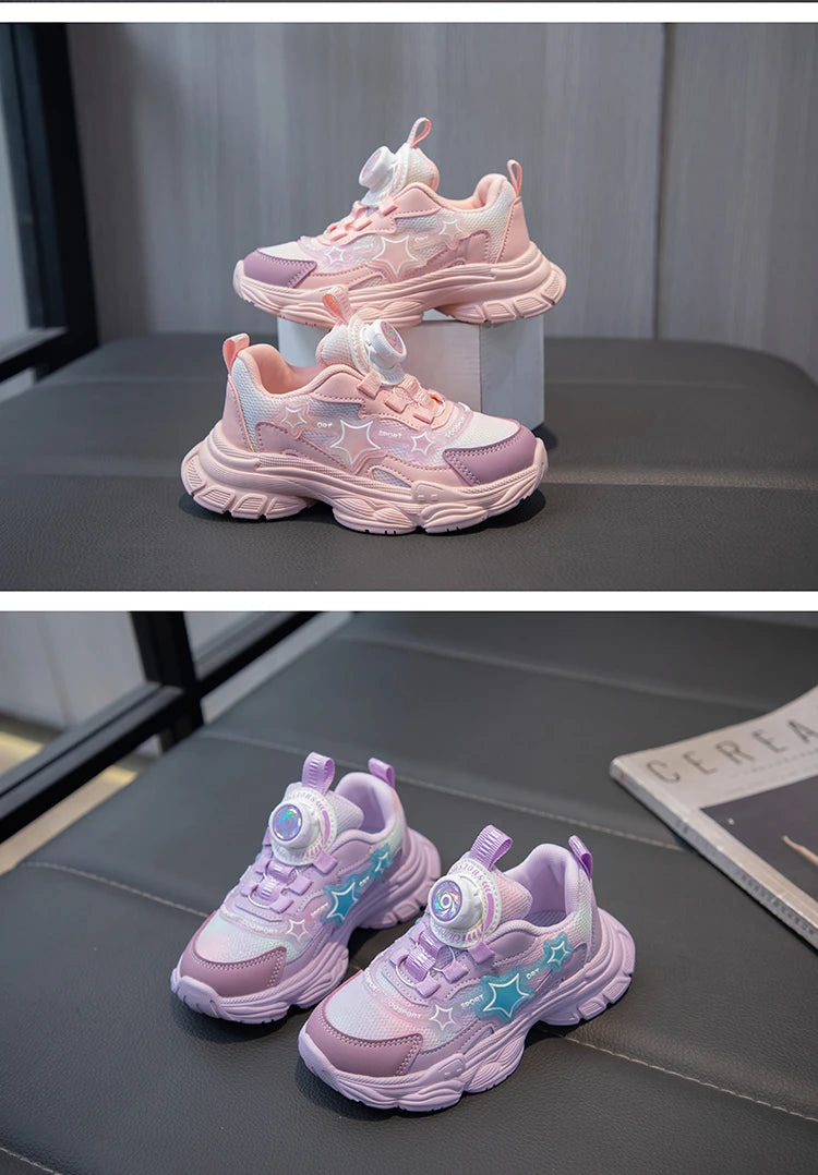 Kids Shoes For  Girls Fashion Children Casual Shoes Non-slip Sneakers