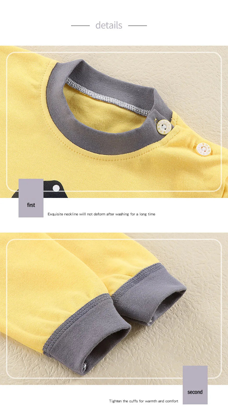 Cotton Kids Pajamas Set for Boys Girls Autumn and Winter Cartoon Sleeping Loungewear Children Night Sleepwear Home Wear Clothes