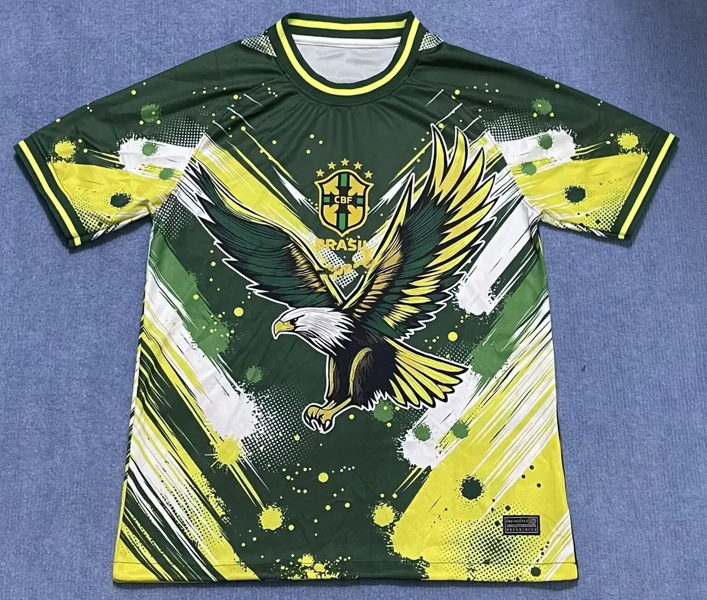 2025 Summer New men's T-shirt,Brazilian football shirt,City Edition training football shirt,breathable,lightweight,quick-dr