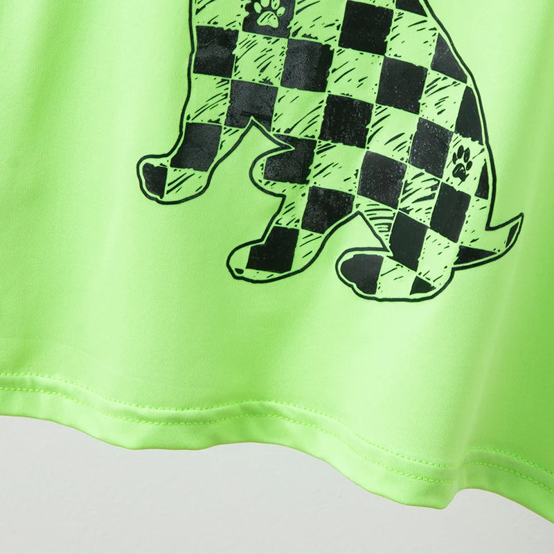 2-piece Summer Children's Shorts Short Sleeve Suit Girl Sweet And Lovely Pink Rabbit Coat Boy Handsome Bear Joker Home Clothes