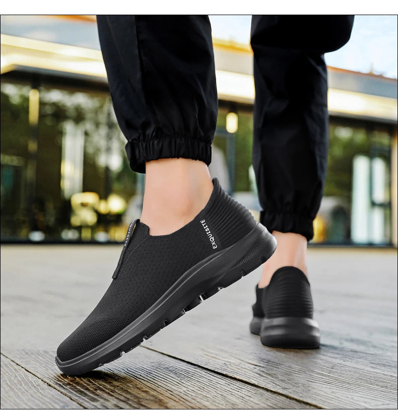 2025 Men's Walking Shoes Summer Fashion Casual Sneakers Outdoor Breathable Slip-on Comfortable Mans Shoes Zapatos Para Hombres