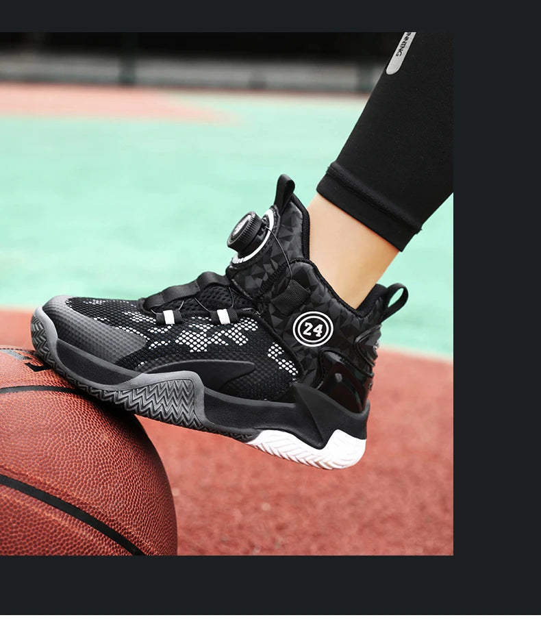 2025 New Children's Basketball Sports Shoes for Boys High Quality Running Kids Shoes Child Sneakers Non-Slip School Shoes