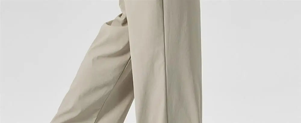 Ice Silk Men's Summer Thin Qui Dry Sports Loose Fit Breathable Long Pants Casual Trousers Youth Active Sle Basic Color