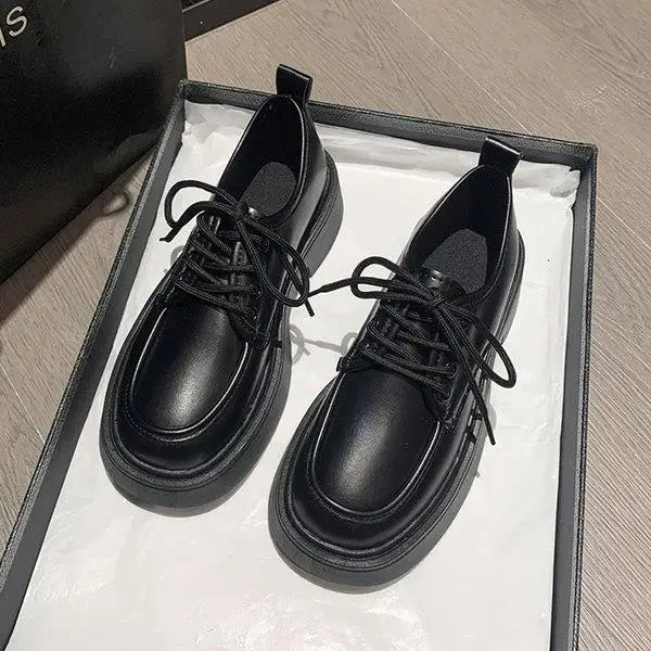 Women's Shoes Platform Round Toe British Style All-Match Oxfords Casual Female Sneakers Shallow Mouth Flats Autumn Loafers With