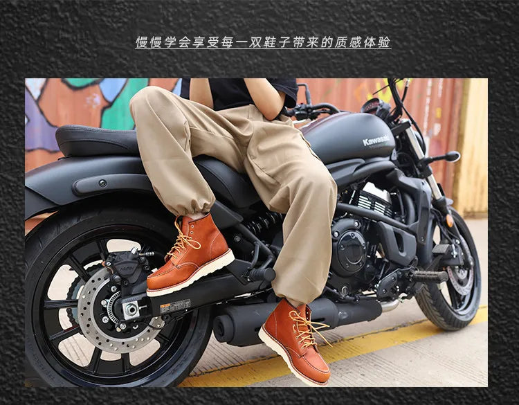 Men's Boots Men's Shoes Square Toe Wine Red Plush and Thick Leather Boots Work Clothes Shoes  Platform Boots Sneakers Boots Men