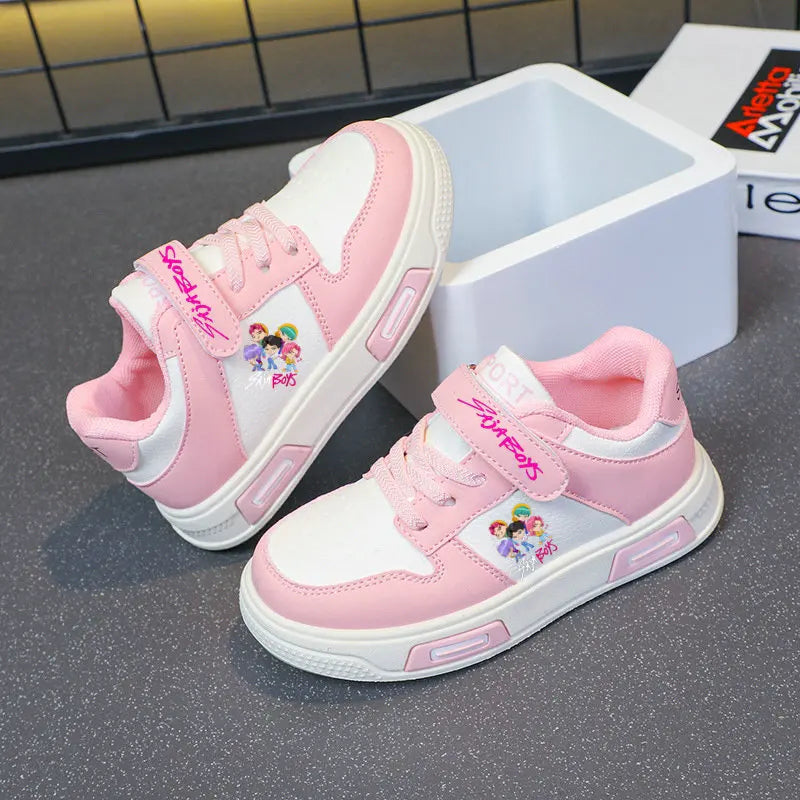 Kids Girls Shoes 2025 New Children Sneakers Girls Kpop Demon Hunter Casual Sport Shoes Student Shoes Teen Shoes